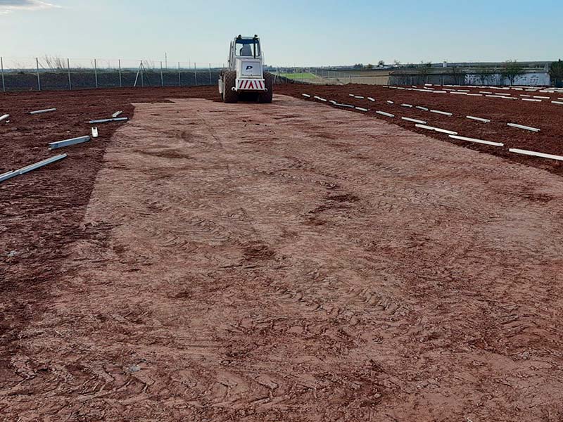 Instalación parque solar: 450 kWp (Extremadura)